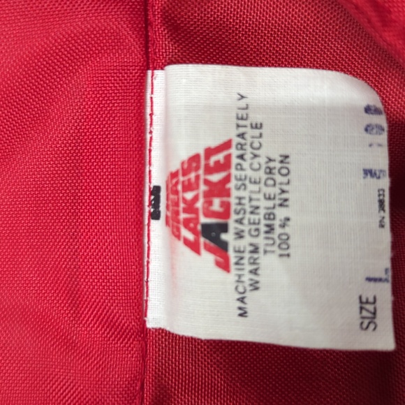 Vintage windbreaker underwater diving scuba diver down stripe on back - Picture 3 of 11